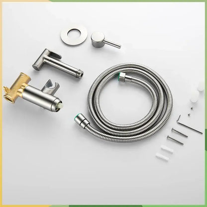 Modern grey brass bidet spray bathroom hot cold mixer valve