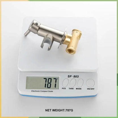 Modern grey brass bidet spray bathroom hot cold mixer valve