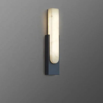 Modern grey marble led wall sconce bedroom bedside light