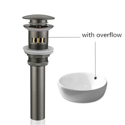 Modern gun gray waterfall basin faucet bathroom sink tap