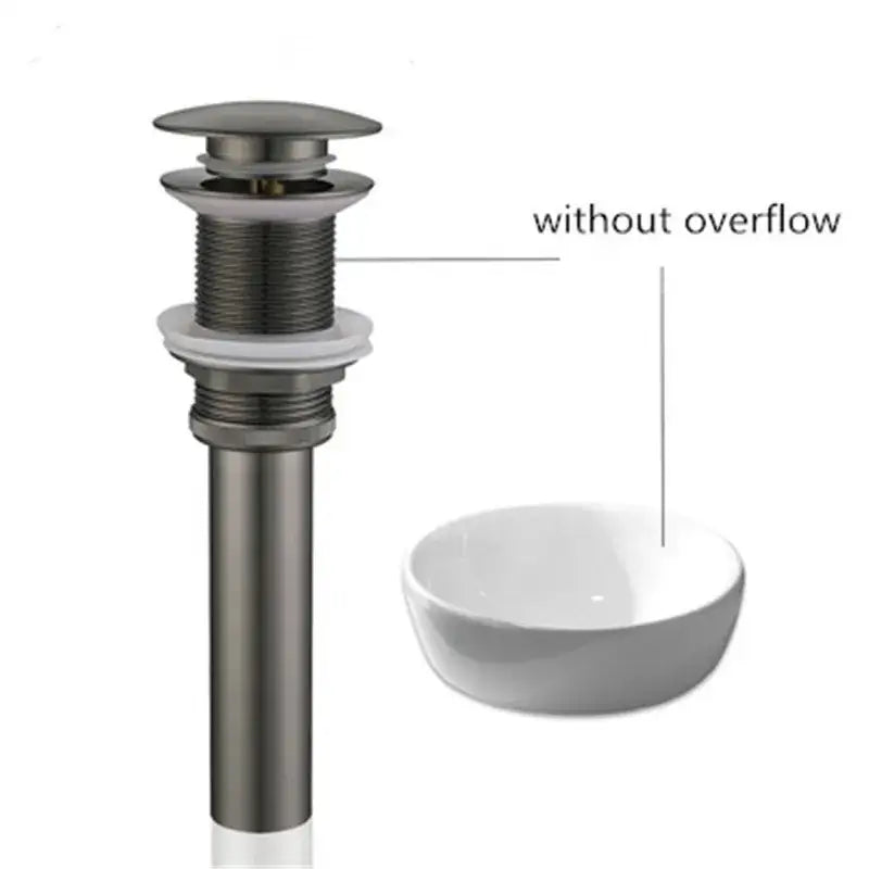 Modern gun gray waterfall basin faucet bathroom sink tap