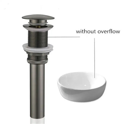 Modern gun gray waterfall basin faucet bathroom sink tap