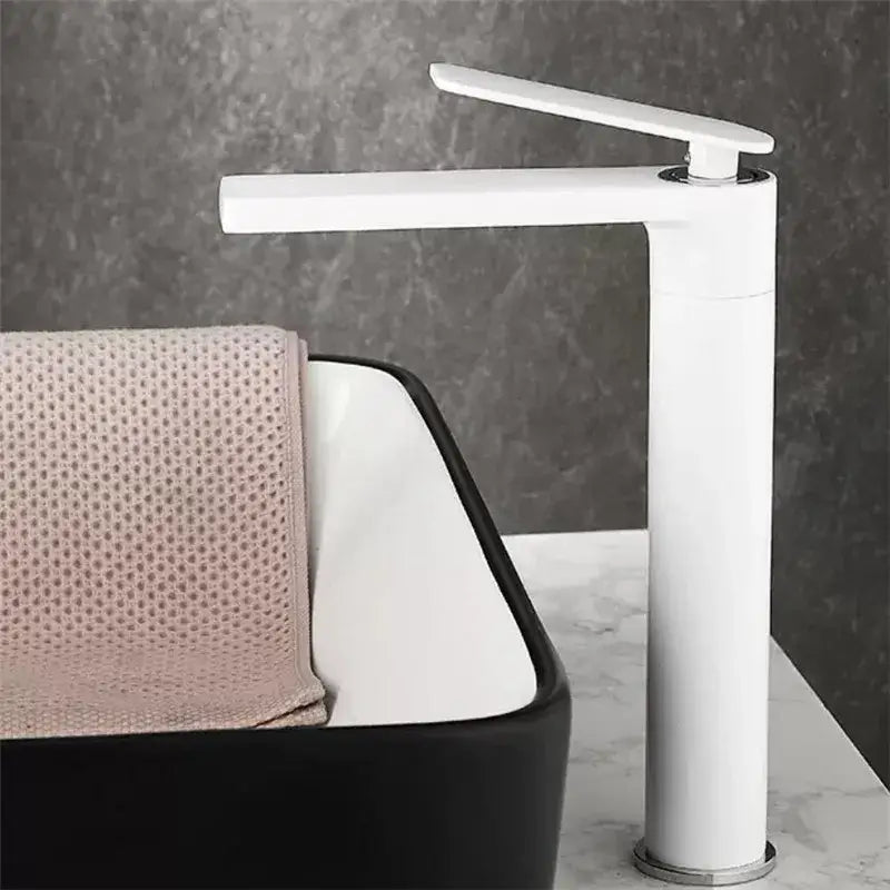 Modern gun gray waterfall basin faucet bathroom sink tap