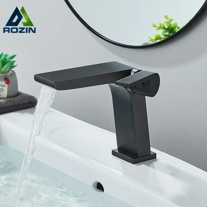 Modern gun grey basin faucet bathroom sink mixer tap