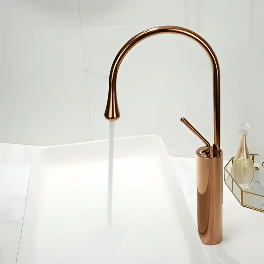 Modern gun grey brass basin faucet kitchen swivel water crane