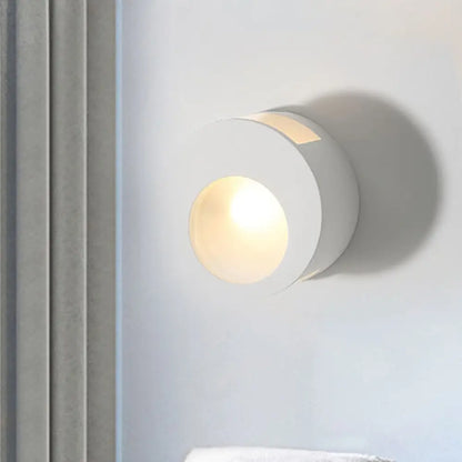 DecorBites™ Modern Gypsum Wall Sconce Lamp - 1 Light LED Wall Lighting in White for Living Room