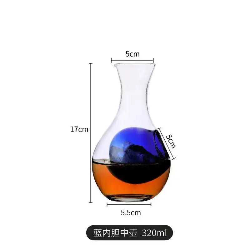 Modern hamster nest crystal glass wine decanter set dining room