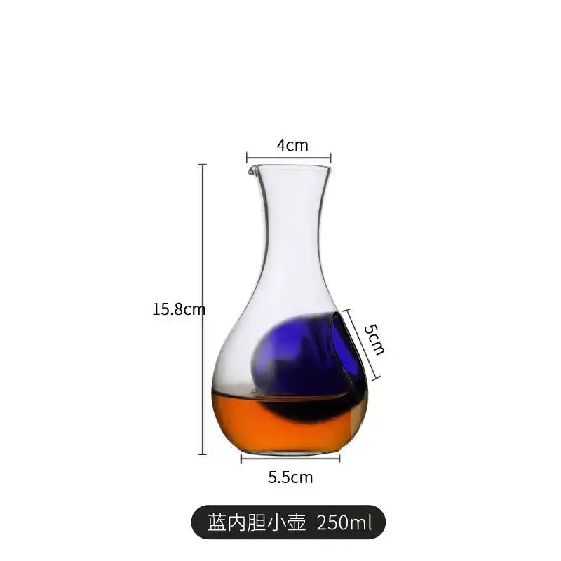 Modern hamster nest crystal glass wine decanter set dining room