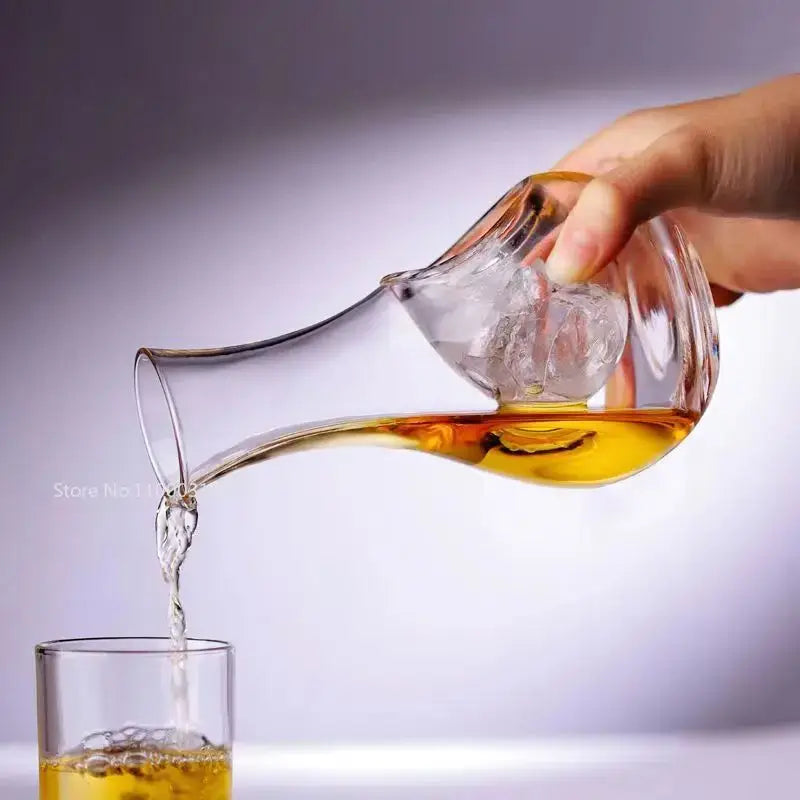 Modern hamster nest crystal glass wine decanter set dining room