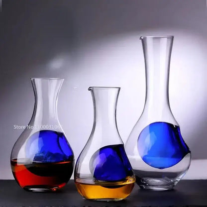 Modern hamster nest crystal glass wine decanter set dining room
