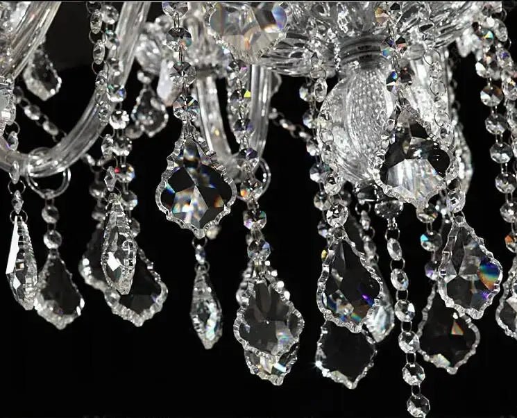 Modern hand blown crystal chandelier light for dining room