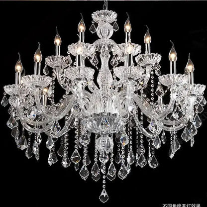Modern hand blown crystal chandelier light for dining room