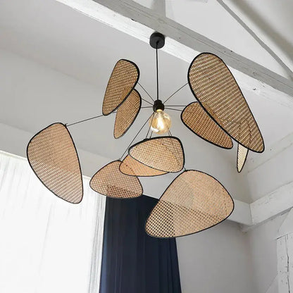 Modern hand made rattan pendant light for living room