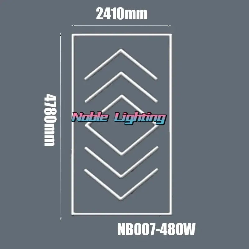 Modern hexagon honeycomb led garage ceiling light