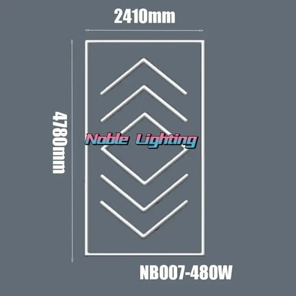 Modern hexagon honeycomb led garage ceiling light