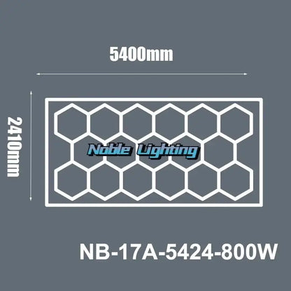Modern hexagon led ceiling light white & gray garage fixture