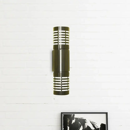 Modern hollow design silver led wall mounted light outdoor sconce