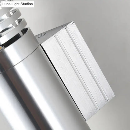 Modern hollow design silver led wall mounted light outdoor sconce