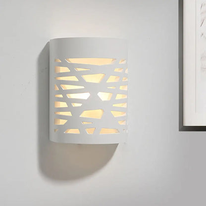 DecorBites™ Modern Hollow Out Design 1-Light White LED Wall Sconce