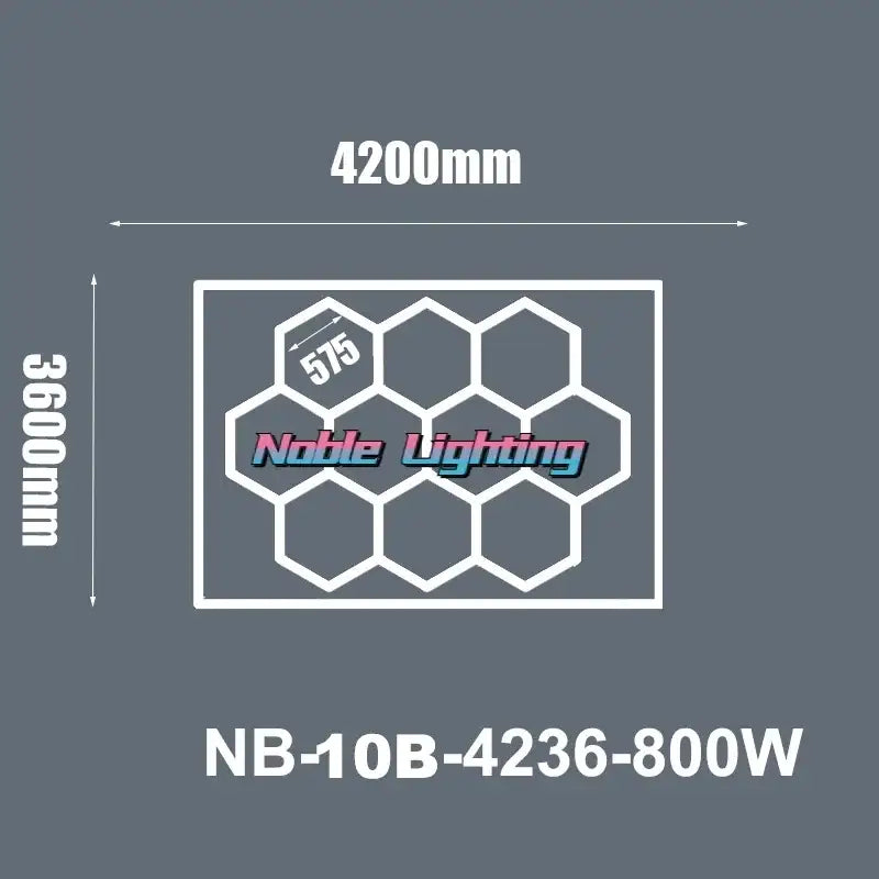 Modern honeycomb hexagon led ceiling light – living room fixture