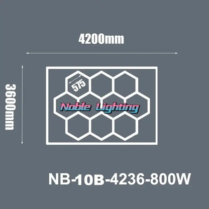 Modern honeycomb hexagon led ceiling light – living room fixture