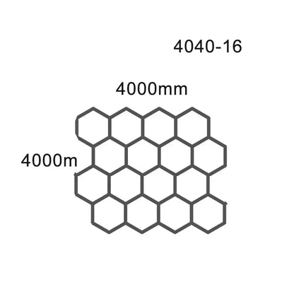 Modern honeycomb hexagon led ceiling light – living room fixture