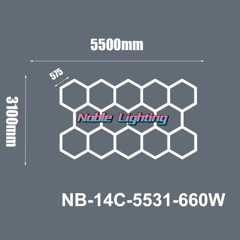 Modern honeycomb hexagon led ceiling light – living room fixture