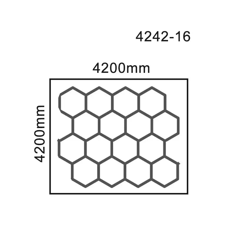 Modern honeycomb hexagon led ceiling light – living room fixture
