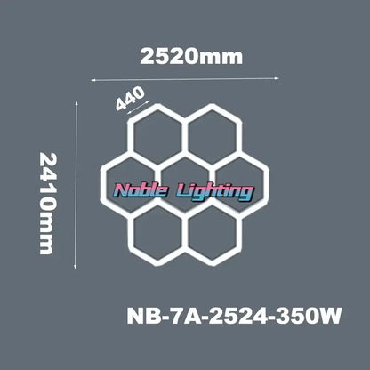Modern honeycomb hexagon led ceiling light – living room fixture