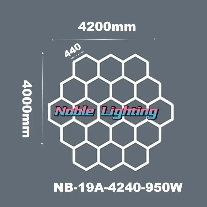 Modern honeycomb hexagon led ceiling light – living room fixture