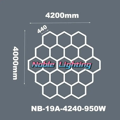 Modern honeycomb hexagon led ceiling light – living room fixture