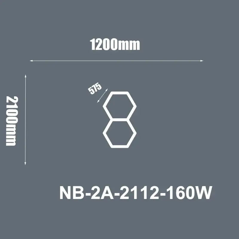 Modern honeycomb hexagon led ceiling light – living room fixture