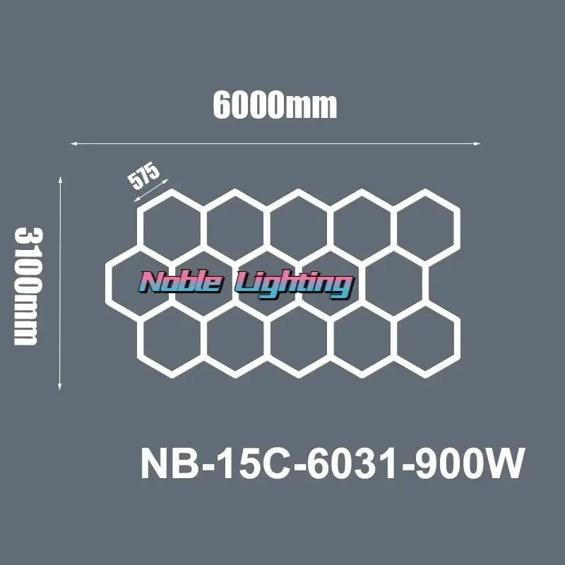 Modern honeycomb hexagon led ceiling light – living room fixture