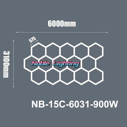 Modern honeycomb hexagon led ceiling light – living room fixture