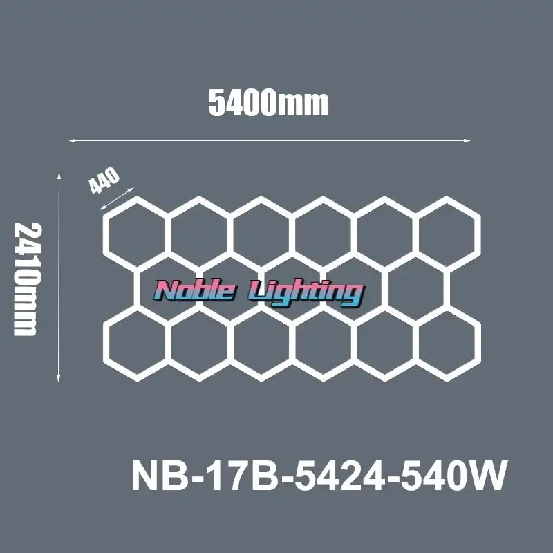 Modern honeycomb hexagon led ceiling light – living room fixture