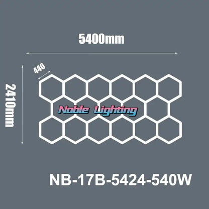 Modern honeycomb hexagon led ceiling light – living room fixture