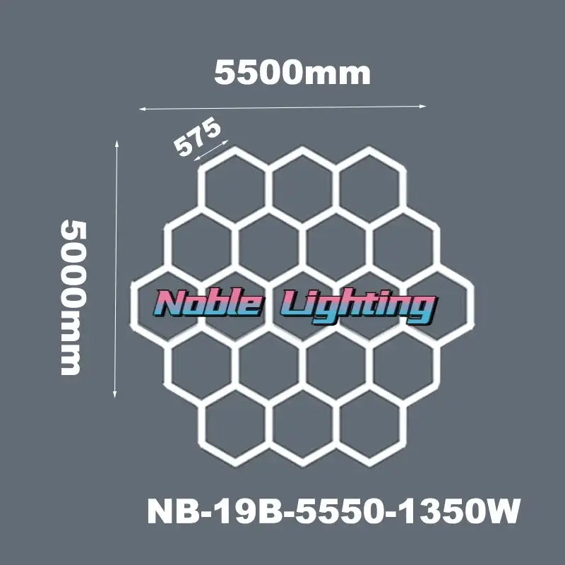 Modern honeycomb hexagon led ceiling light – living room fixture