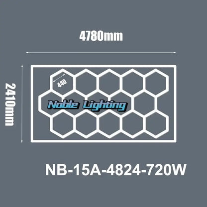Modern honeycomb hexagon led ceiling light – living room fixture