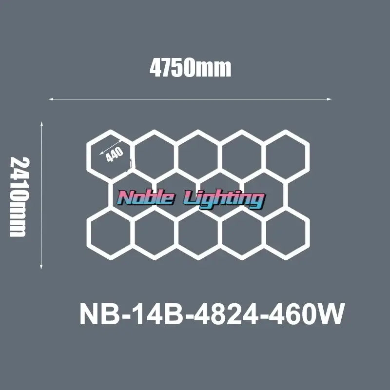 Modern honeycomb hexagon led ceiling light – living room fixture