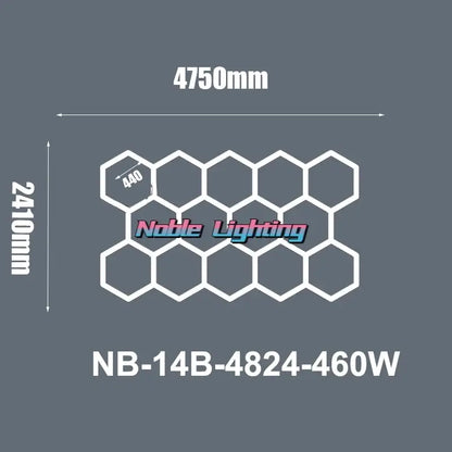 Modern honeycomb hexagon led ceiling light – living room fixture