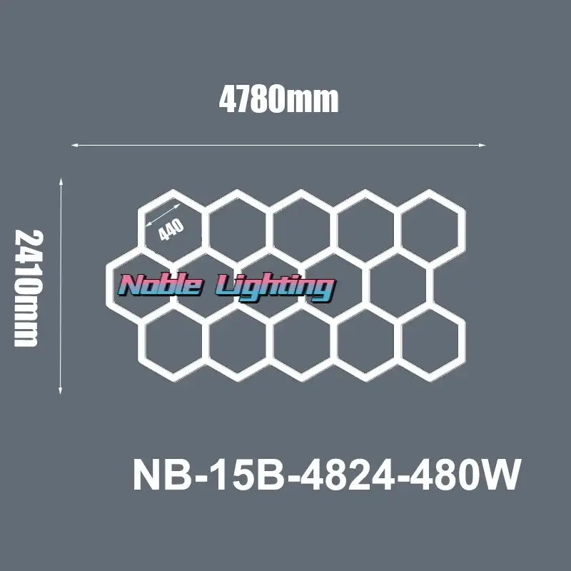 Modern honeycomb hexagon led ceiling light – living room fixture