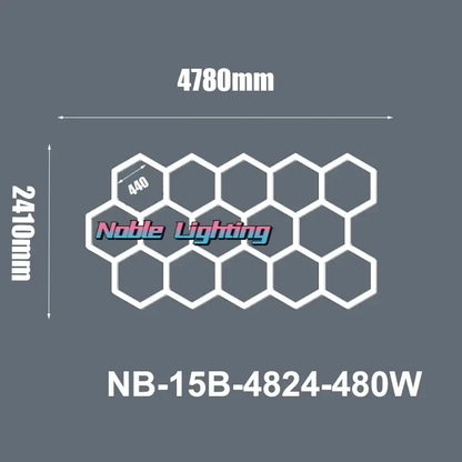 Modern honeycomb hexagon led ceiling light – living room fixture