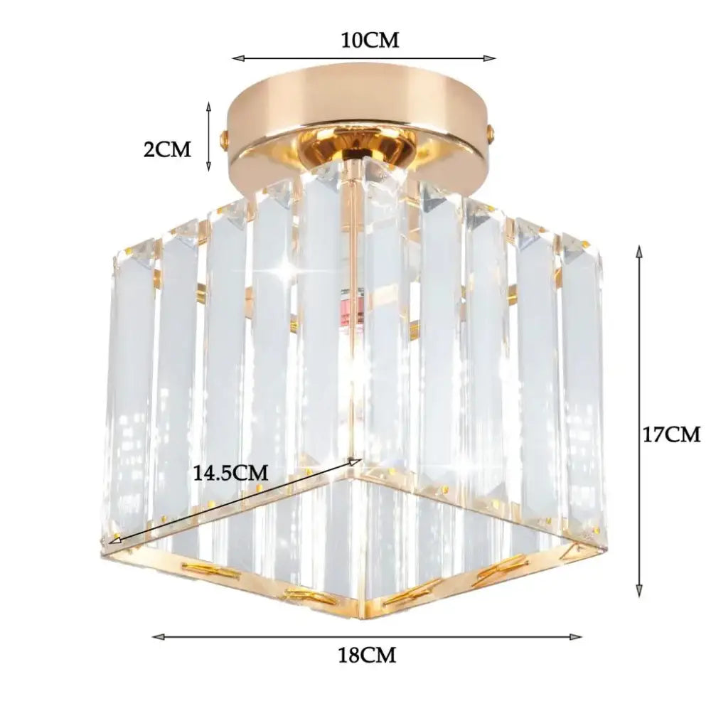 Modern industrial black crystal ceiling chandelier living room light