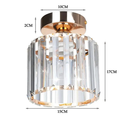 Modern industrial black crystal ceiling chandelier living room light