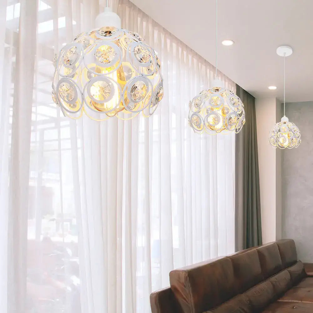Modern industrial black crystal k9 pendant lamp for kitchen island
