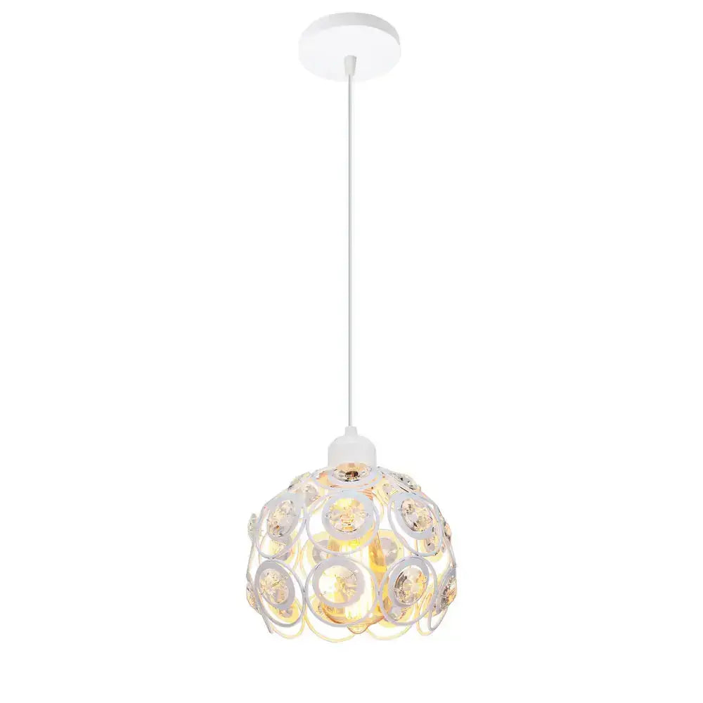 Modern industrial black crystal k9 pendant lamp for kitchen island