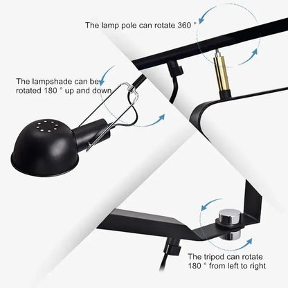 Modern industrial black & white dimmable led wall lamp bedroom light