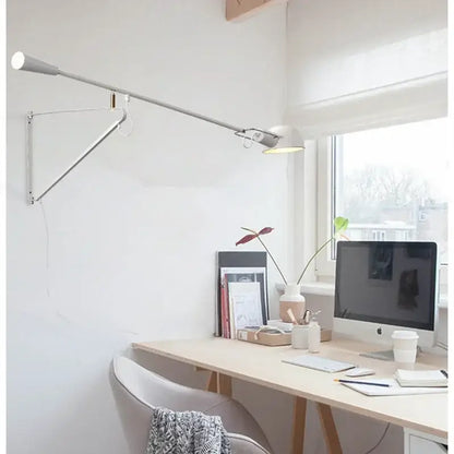 Modern industrial black & white dimmable led wall lamp bedroom light