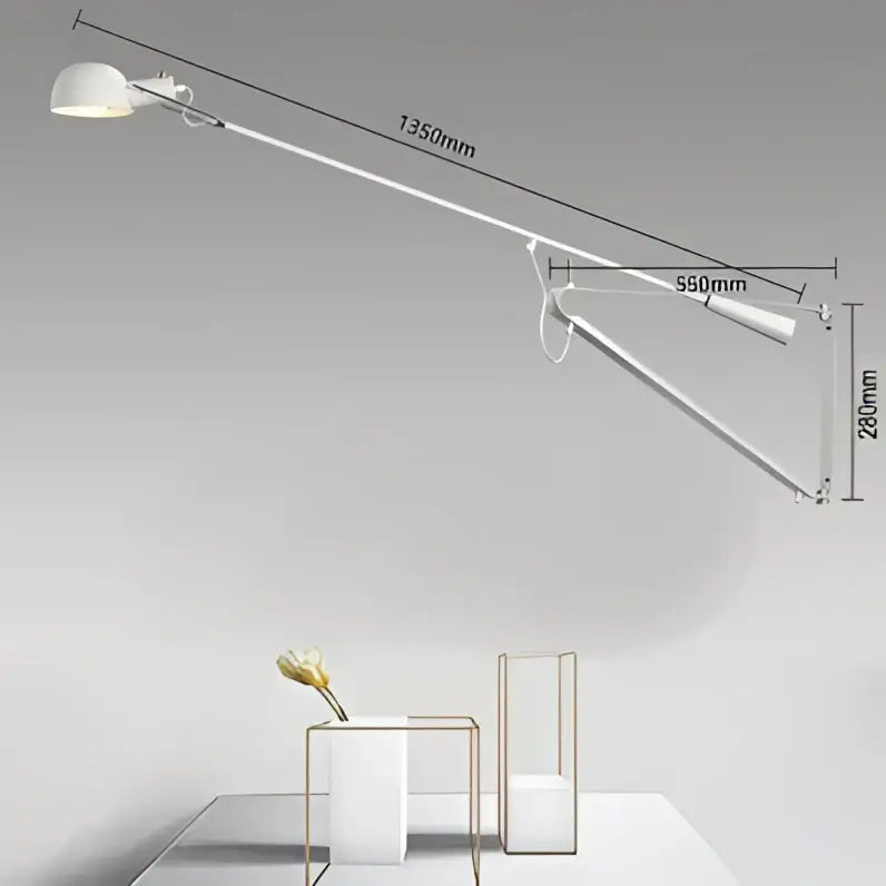 Modern industrial black & white dimmable led wall lamp bedroom light
