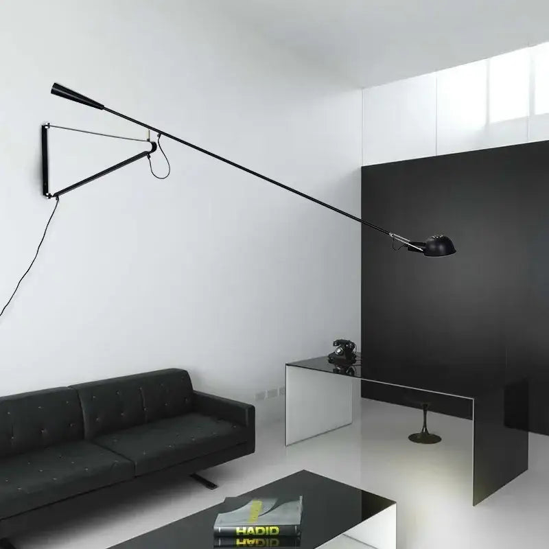 Modern industrial black & white dimmable led wall lamp bedroom light